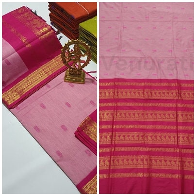Authentic Gadwal Silk Saree with Zari Work Bengals Gadwal Sari for Women Gift for Her