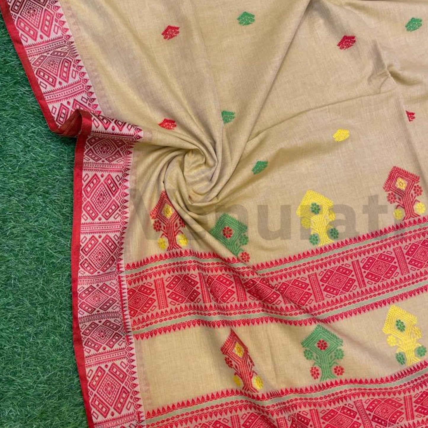 Exquisite Mercerized Cotton Jamdani Saree Pure Cotton Saree Soft jamdani Saree Anniversary Gift Birthday Gift for Indian Wife