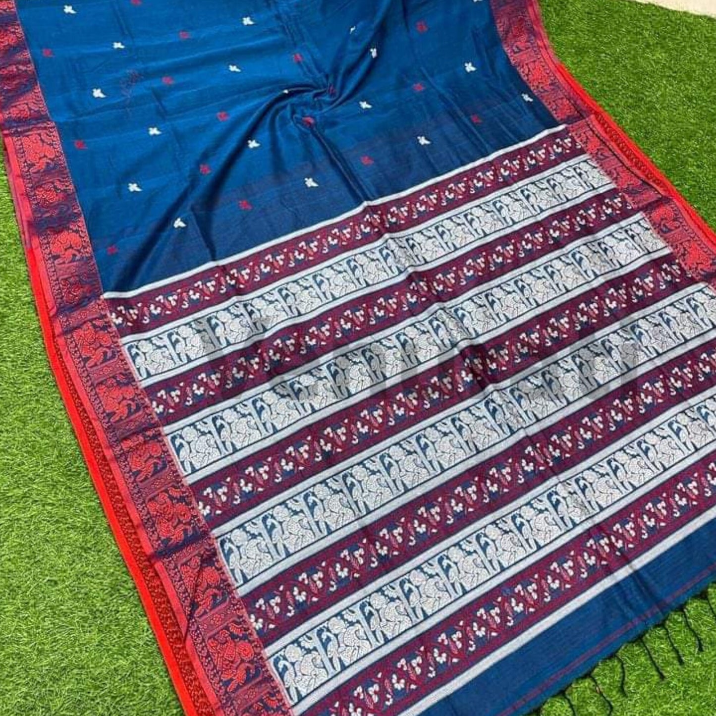 Exquisite Cotton Jamdani Saree Pure Cotton Saree Soft jamdani Saree Anniversary Gift Birthday Gift for Indian Wife