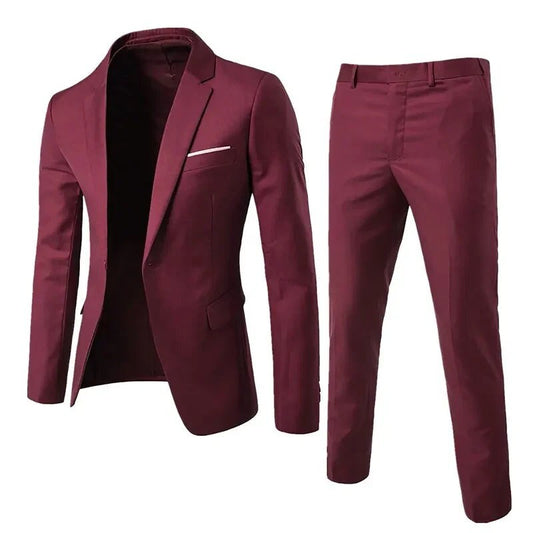 Custom Made Men Formal Blazer 2 Piece Suit Set For Men Solid Colour Blazer For men Slim Fit Blazer For Men Party Wear For Men Gift For Men