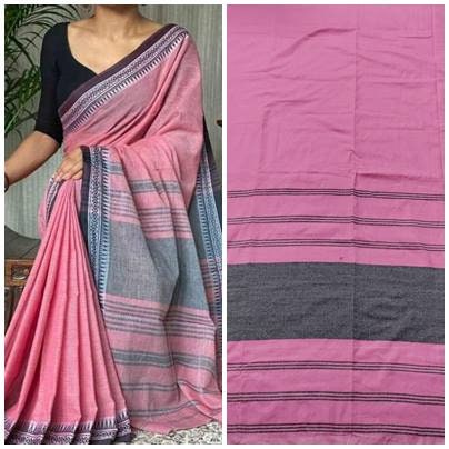 Pure Cotton Narayanpet Saree With Blouse Piece, Handwoven Soft Begumpuri Saree For Indian Women, Soft Cotton Sarees, Gift for Her